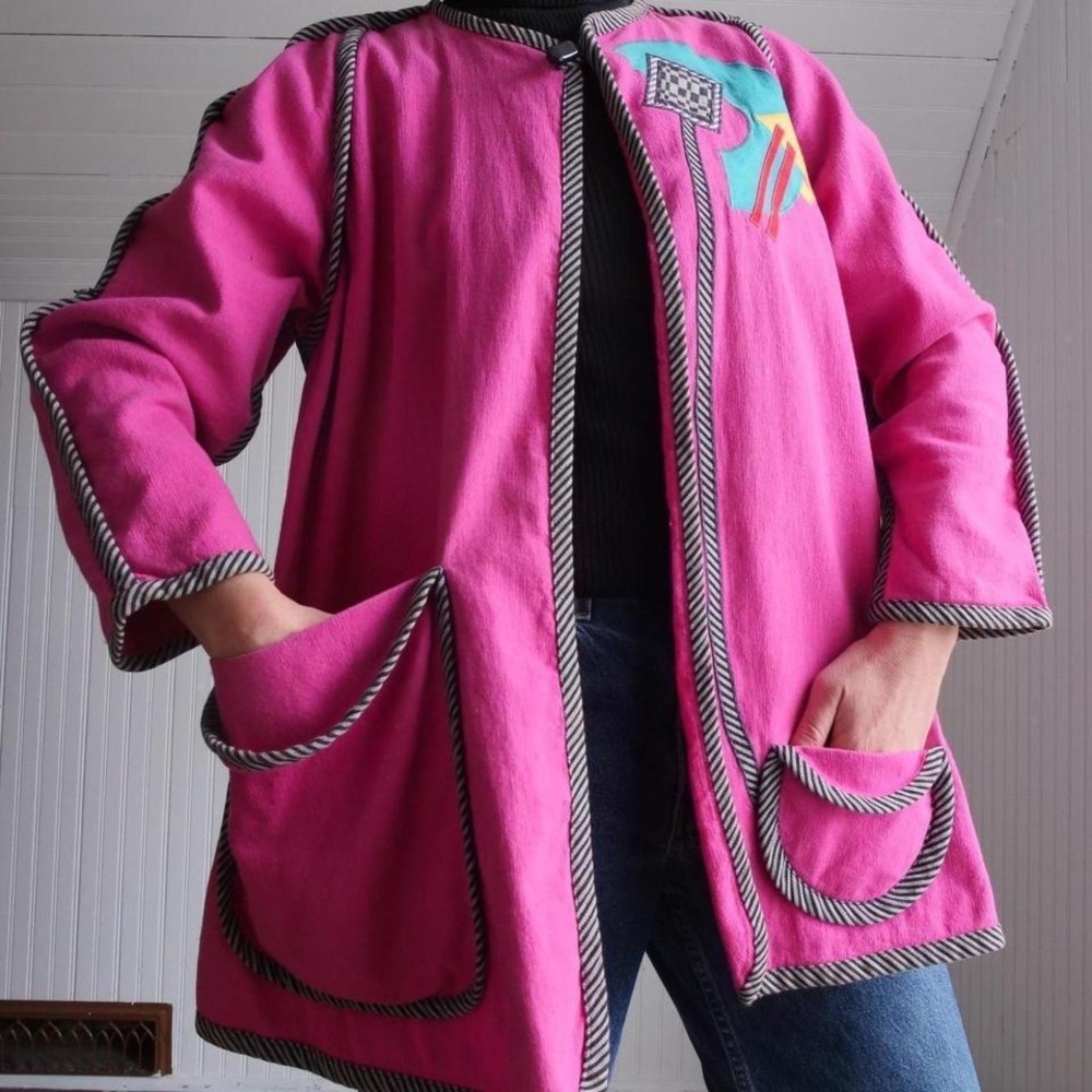 Fun 80s Beppa avant-garde‎ swing coat